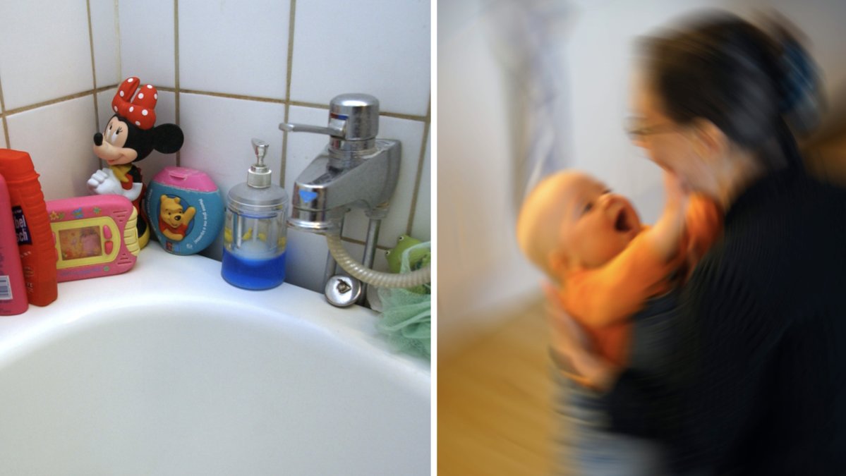Den 10-månaders gamla flickan drunknade i badkaret. (Genrebilder)